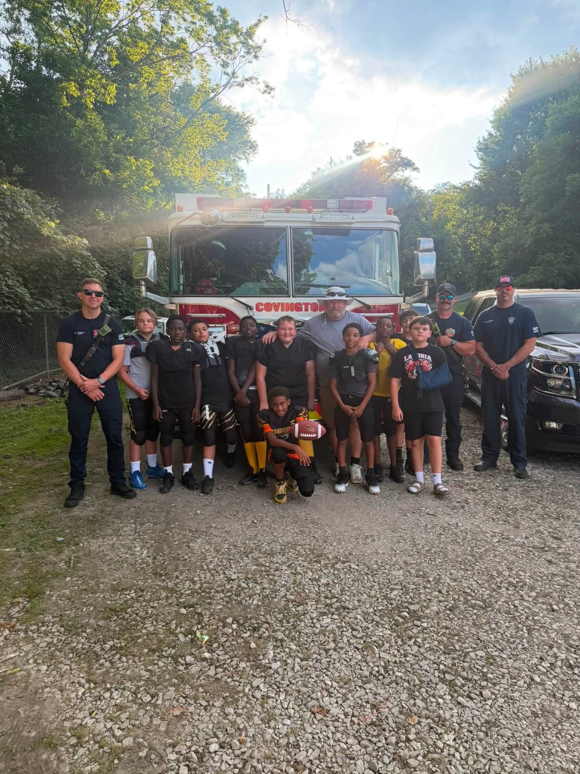 Covington firefighters participating in community activities, photo 2